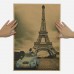 Paris Eiffel Tower Cat Nostalgia Photo Kraft Paper Bar Poster Vintage Painting   152746851090